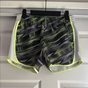 Danskin Black and Neon Green Athletic Shorts